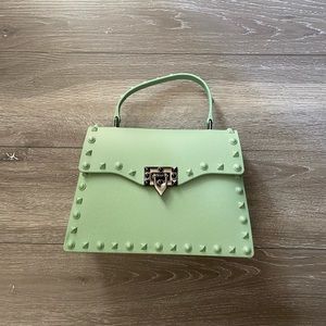 Spring mint green studded bag